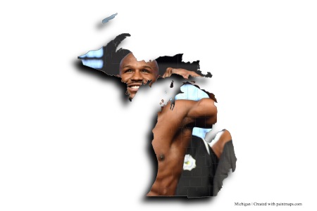 Floyd Mayweather Jr. (en el mapa de Michigan)