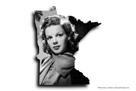 Judy Garland (on Minnesota map)