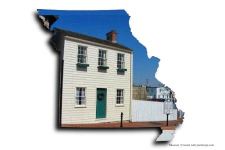 Museo y Casa de la Infancia Mark Twain (en el mapa de Misuri)