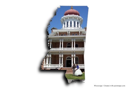 Visita las mansiones Antebellum en Natchez (en el mapa de Misisipí)