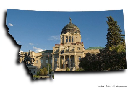 Helena State Capitol (on Montana map)