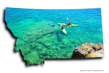 Flathead Lake (on Montana map)