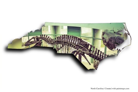 Museo de Ciencias Naturales de Carolina del Norte (en el mapa de Carolina del Norte)