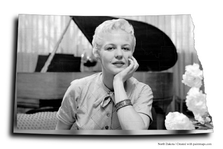 PEGGY LEE (en el mapa de Dakota del Norte)