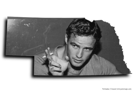 Marlon Brando (en el mapa de Nebraska)