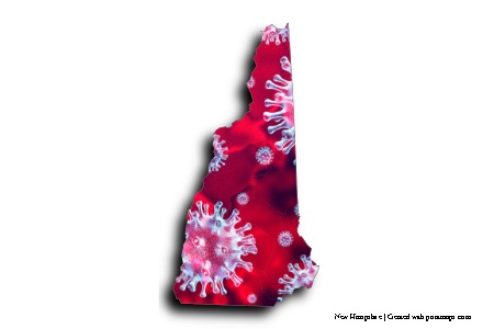 COVID-19 (en el mapa de New Hampshire)