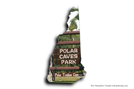 Cuevas árticas (en el mapa de New Hampshire)