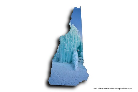 Castillos de hielo (en el mapa de New Hampshire)