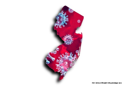 COVID-19 (en el mapa de New Jersey)