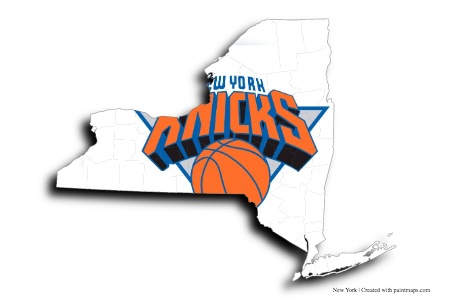 new york knicks (New York haritası üzerinde)