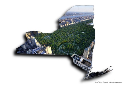 Central Park (New York haritası üzerinde)