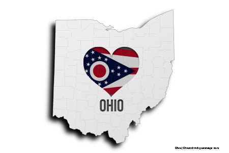 Saya Suka Ohio (di peta Ohio)
