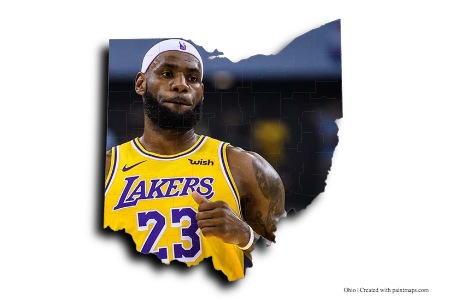 LeBron James (di peta Ohio)