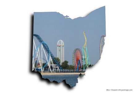 Taman Hiburan Cedar Point (di peta Ohio)