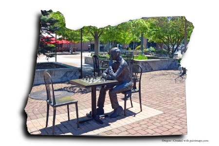 Medford (Oregon haritası üzerinde)