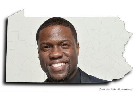 Kevin Hart (Pensilvanya haritası üzerinde)