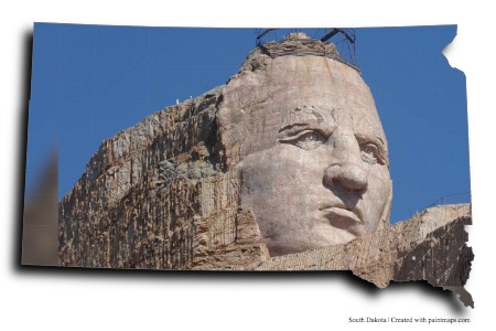 Crazy Horse Monument (on South Dakota map)