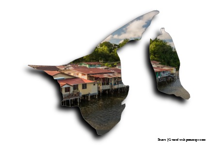 Kampong Ayer (Brunei haritası üzerinde)