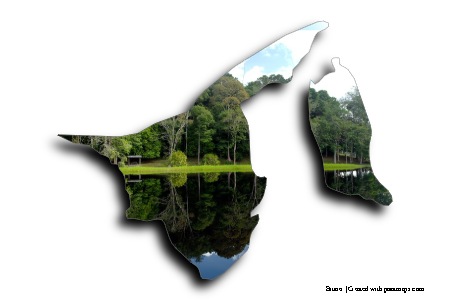 Tasek Merimbun (Brunei haritası üzerinde)