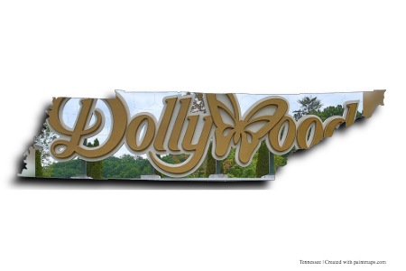 Dollywood (Tennessee haritası üzerinde)
