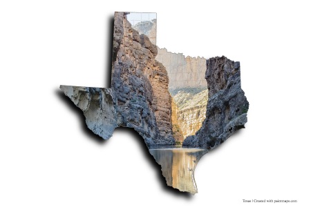 Big Bend (Teksas haritası üzerinde)