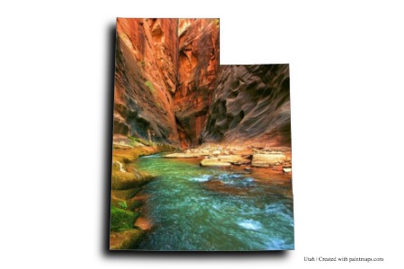 Zion National Park (on Utah map)