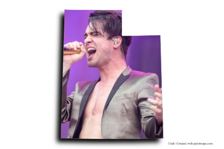 Brendon Urie (on Utah map)