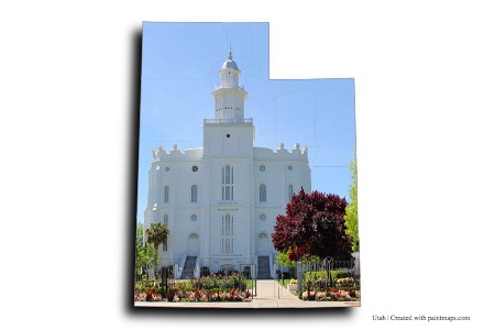 St. George (on Utah map)