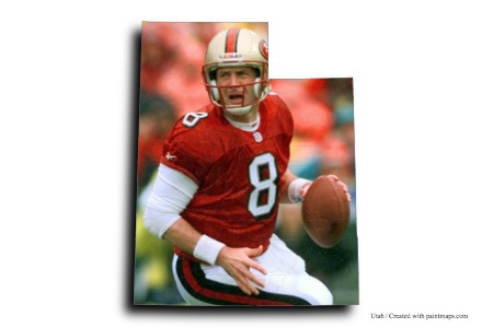 Steve Young (on Utah map)
