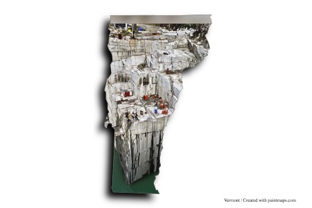 Rock of Ages Quarry and Hope Cemetery (on Vermont map)