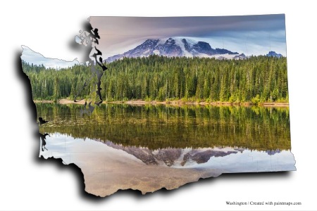 Mount Rainier National Park (on Washington map)