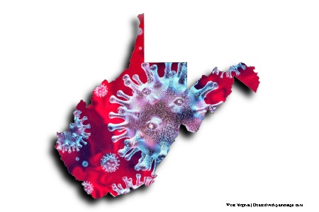Covid-19 (on West Virginia map)