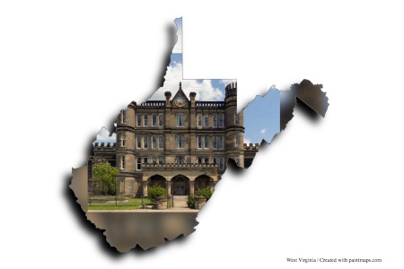 West Virginia Prison (on West Virginia map)