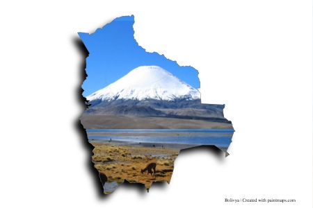 Parque Nacional Lauca (en el mapa de Bolivia)