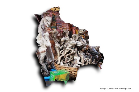 El Mercado de las Brujas (en el mapa de Bolivia)