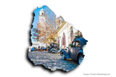 The city of Colonia (on Uruguay map)