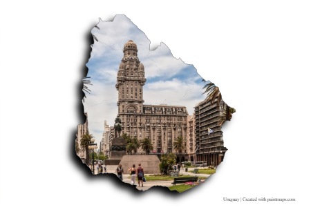 Montevideo square (on Uruguay map)