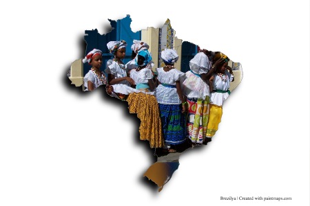 Traditional Clothes (on Brazil map)