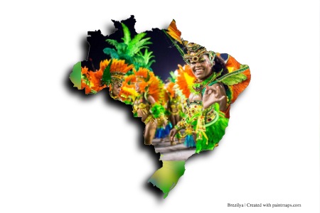 Rio Carnival (on Brazil map)
