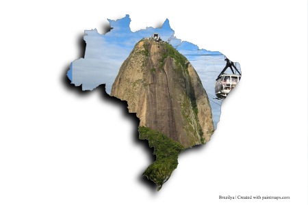 Sugarloaf Mountain (on Brazil map)