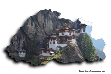 Tiger Nest (on Bhutan map)