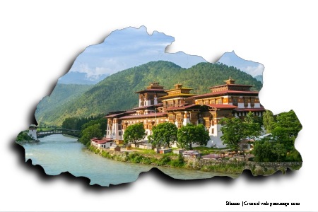 Punakha Dzong (on Bhutan map)