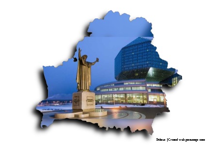 National Library of Belarus (on Belarus map)