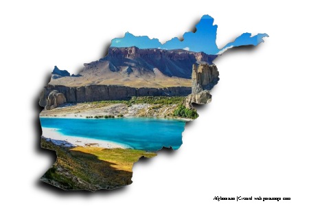 Band-e Amir Ulusal Parkı (Afganistan haritası üzerinde)