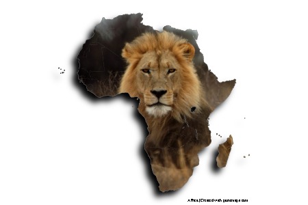 Aslan (Afrika haritası üzerinde)