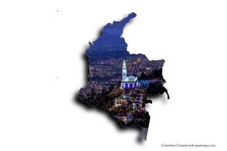 Monserrate (Kolombiya haritası üzerinde)