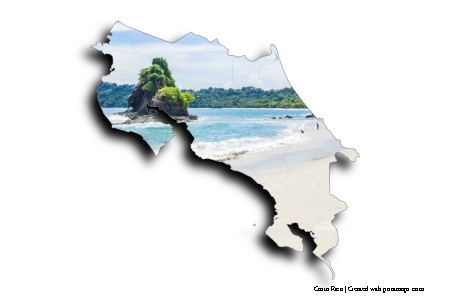 Manuel Antonio National Park (Kosta Rika haritası üzerinde)