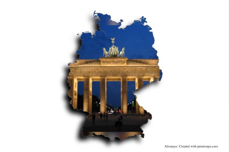 Brandenburg Gate (on Germany map)