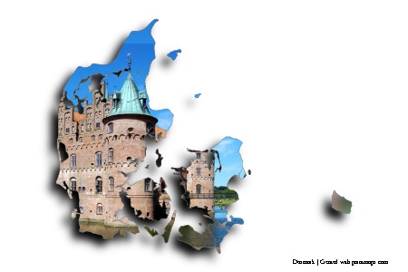 Egeskov Şatosu (Danimarka haritası üzerinde)
