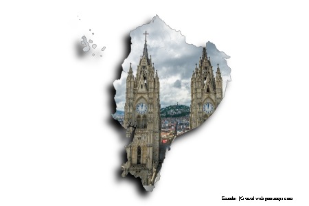 Quito (on Ecuador map)